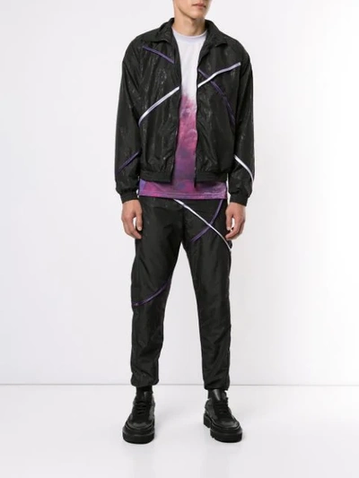 Shop Cottweiler Piped Trim Bomber Jacket In Black