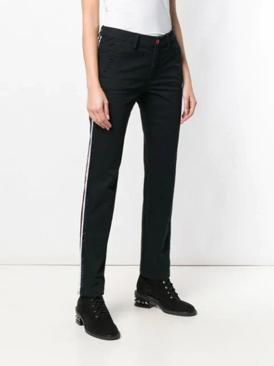 Shop History Repeats Side-stripe Skinny Jeans In Black