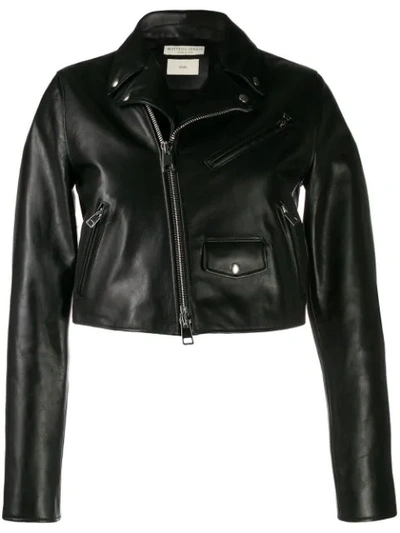 Shop Bottega Veneta Cropped Jacket In Black