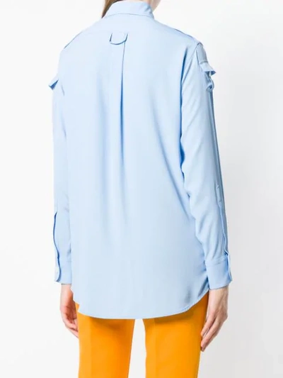 Shop N°21 Double Pocket Shirt In Blue