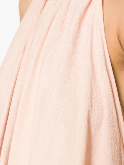 Shop Caravana Leather Tie Halter Dress In Pink