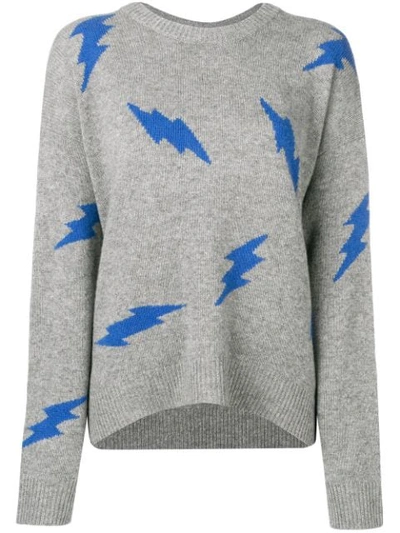 Shop Zadig & Voltaire Cashmere Markus Sweater In Grey