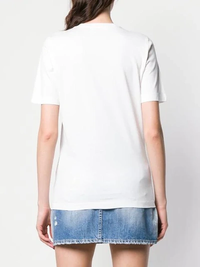 Dsquared2 3d-effect Logo Print T-shirt In White
