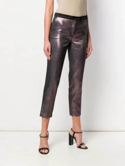 Shop Pinko Slim-fit Trousers In Pink