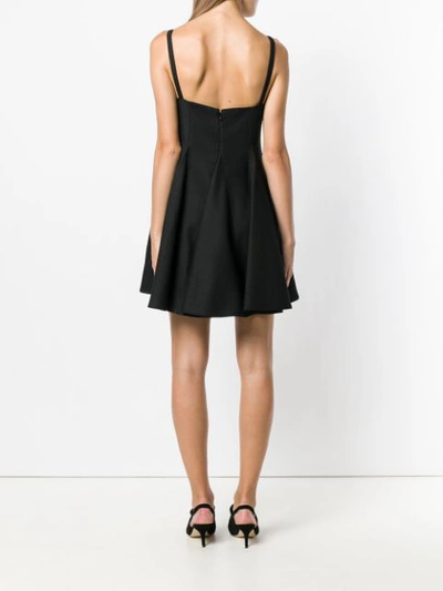 Shop Valentino Bow-tied Mini Dress - Black