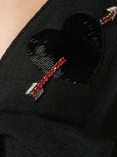 Shop Valentino Bow-tied Mini Dress - Black