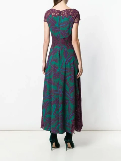 Shop Talbot Runhof Jungle Print Dress In Multicolour