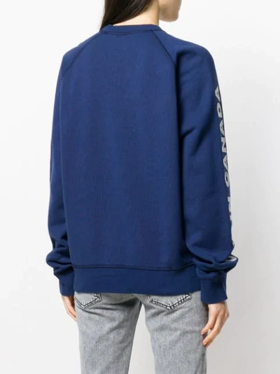 Shop Dsquared2 Logo Pullover In Blue