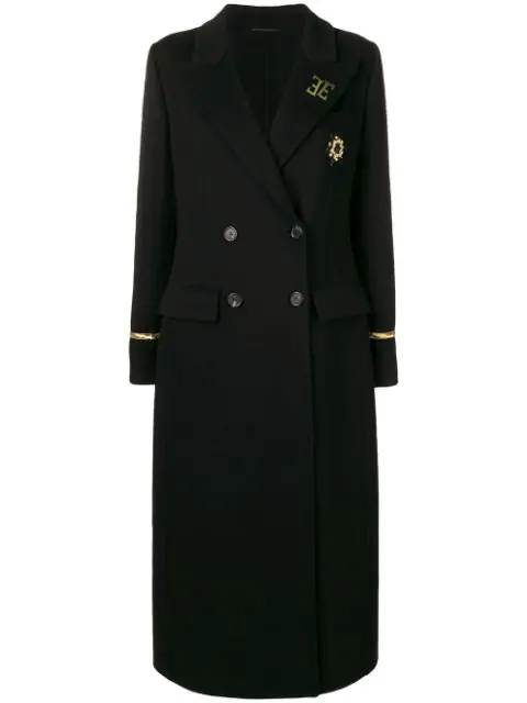 double breasted maxi coat