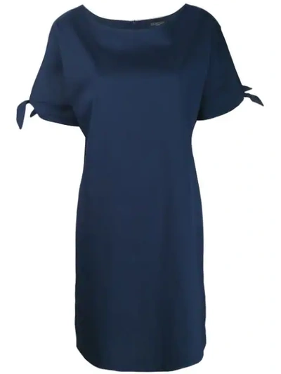 ANTONELLI TIE SLEEVE DRESS - 蓝色