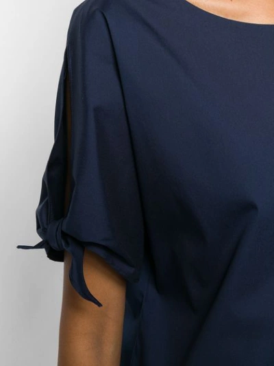 Shop Antonelli Tie Sleeve Dress - Blue