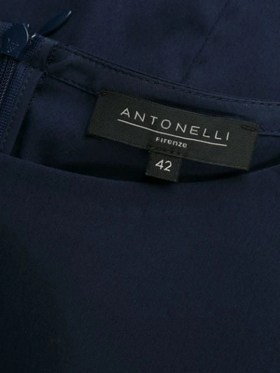 ANTONELLI TIE SLEEVE DRESS - 蓝色