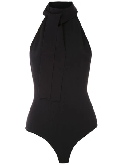 Shop Egrey High Neck Knit Bodysuit - Black