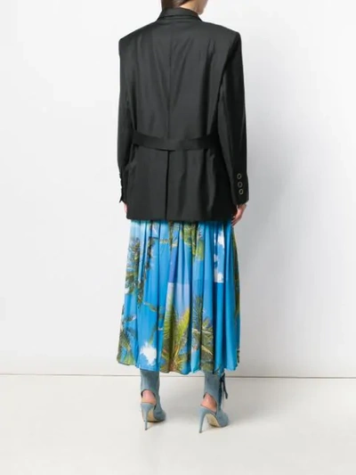 Shop Natasha Zinko Maxi Jacket With Detachable Dress In Black