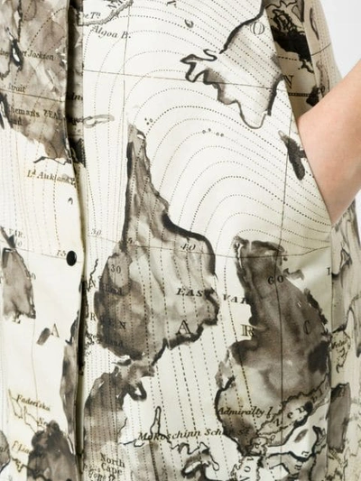 Shop Andrea Marques Maps Print Shift Dress In Est Mapa Natural