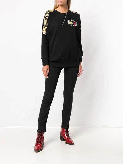 Givenchy Front Slit Trousers In Black