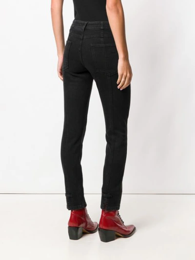 Givenchy Front Slit Trousers In Black
