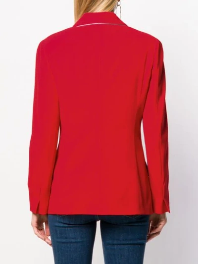 Shop Etro Button Up Jacket - Red