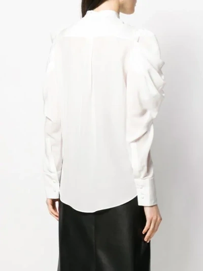 Shop Alexander Mcqueen Puffed-sleeve Shirt In White
