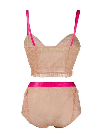 Shop Off-white Lace Lingerie Set - Neutrals