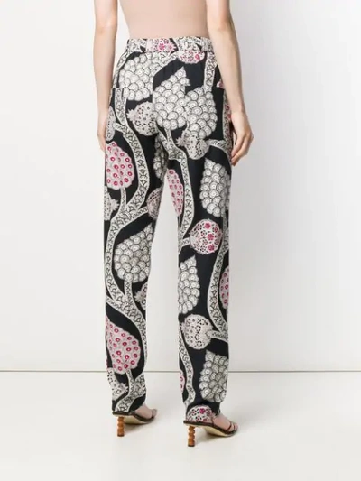 Shop Isabel Marant Petros Floral Trousers In Black