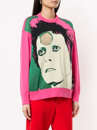 Shop Undercover David Bowie Sweatshirt In Pink