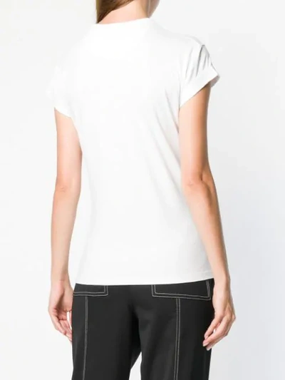 Shop Chloé Embroidered Cap Sleeve T In White