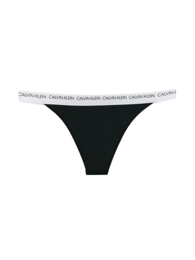 Shop Calvin Klein Brazilian Knickers - Black