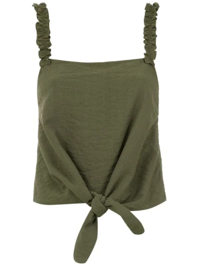 Shop Olympiah Maggiolina Blouse In Green