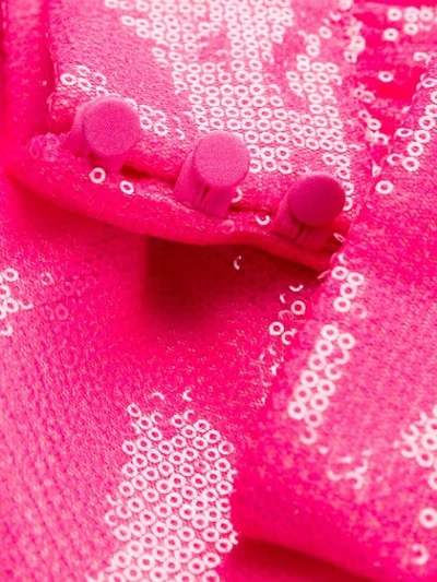 Shop Msgm Sequin Sweatshirt In Pink