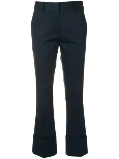 Shop Alberto Biani Tailored Trousers In Blue