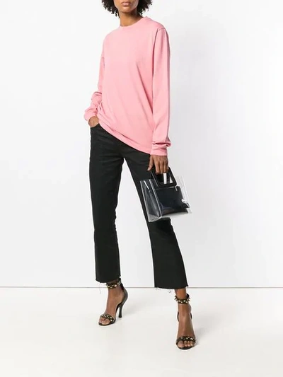 Shop Alyx Loose Fitted Knitted Top In Pink