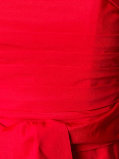 Shop Valentino Kleid Aus Mikrofaille - Rot In Red