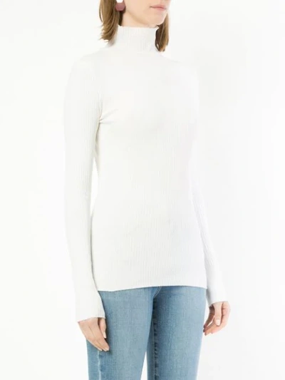 Shop Nobody Denim Luxe Ribbed Sweater - White