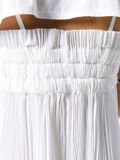 Shop Sacai Shortsleeved Shirt Dress - White