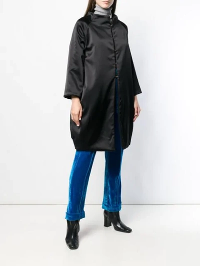 Shop Gianluca Capannolo Monica Reversible Coat In Black