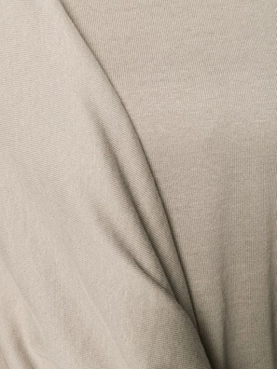 Shop Lemaire Knot Detail T-shirt Dress In Neutrals