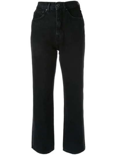 Shop Victoria Victoria Beckham Jeans Mit Hohem Bund In Black