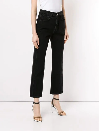 Shop Victoria Victoria Beckham Jeans Mit Hohem Bund In Black