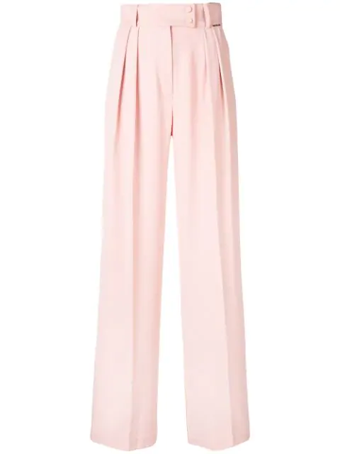 Styland Wide Leg Tailored Trousers In Pink | ModeSens