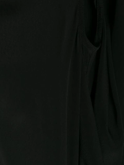 Shop Rick Owens Draped Maxi Dress In Black