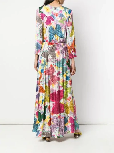 Shop Ultràchic Butterfly Print Maxi Dress In Pink