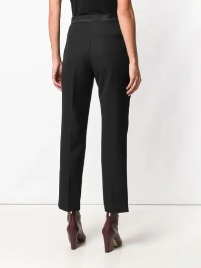 Shop Joseph High Waisted Cropped Trousers In Black
