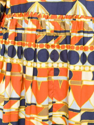 Shop La Doublej Geometric Printed Skirt In Yellow