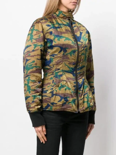 Pre-owned Jean Paul Gaultier Vintage Camouflage Padded Jacket In Green