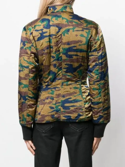 Pre-owned Jean Paul Gaultier Vintage Camouflage Padded Jacket In Green