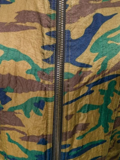Pre-owned Jean Paul Gaultier Vintage Camouflage Padded Jacket In Green