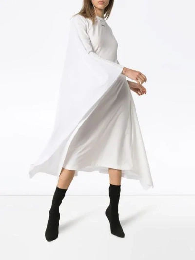 Shop Ambush Waves Cape Kimono Dress In White