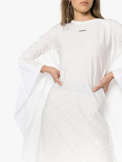 Shop Ambush Waves Cape Kimono Dress In White