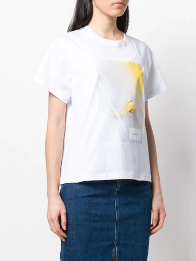 Shop Calvin Klein Printed T-shirt In White